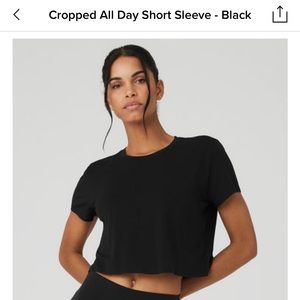 Alo yoga cropped tee